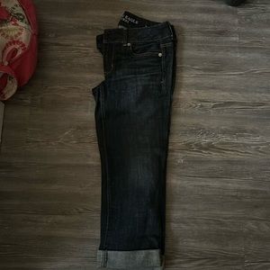 american eagle size 2 cropped jeans